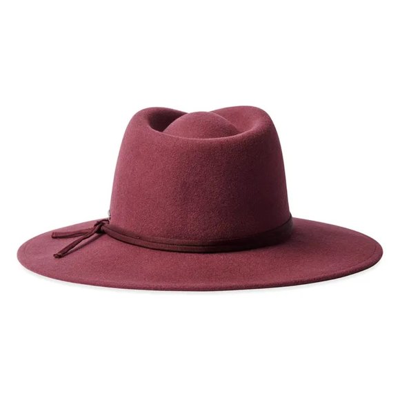 Brixton Joanna Packable Wool Felt Hat Dark Brick Red Brown - XS main image 11